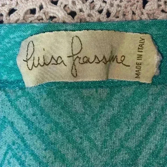Vintage Louise Frassine wrap top - Picture 2 of 5